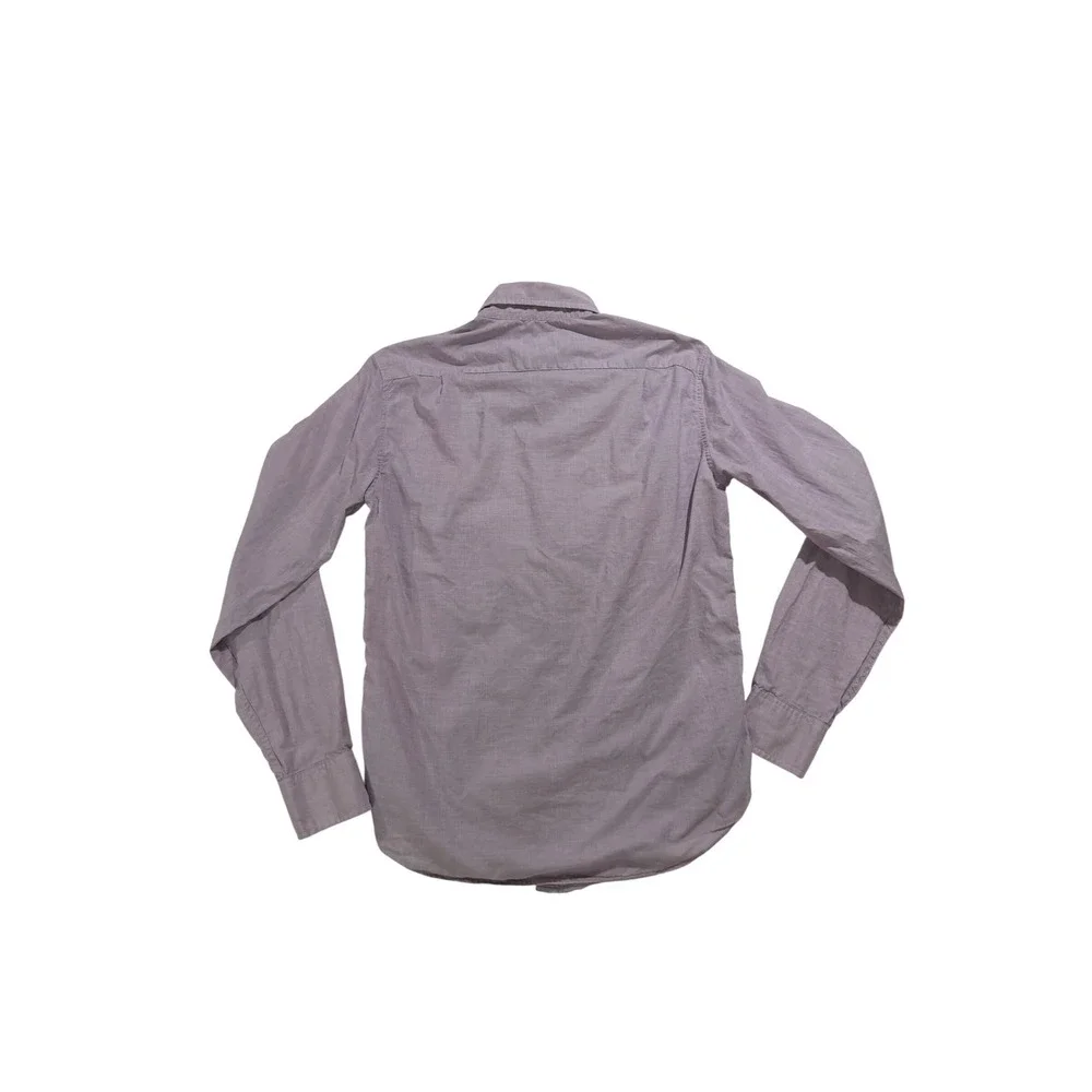 J.Crew Slim Fit Button Front Shirt Men's Small Lavender 100% Cotton